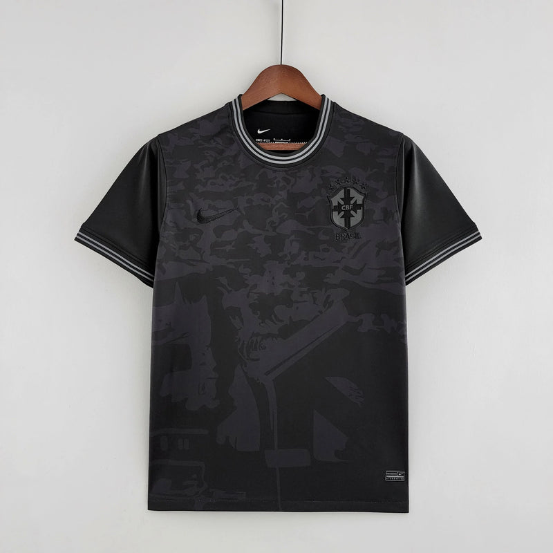 Camisa Seleção Brasil 2022 Nike - Preto - Conceito All Black