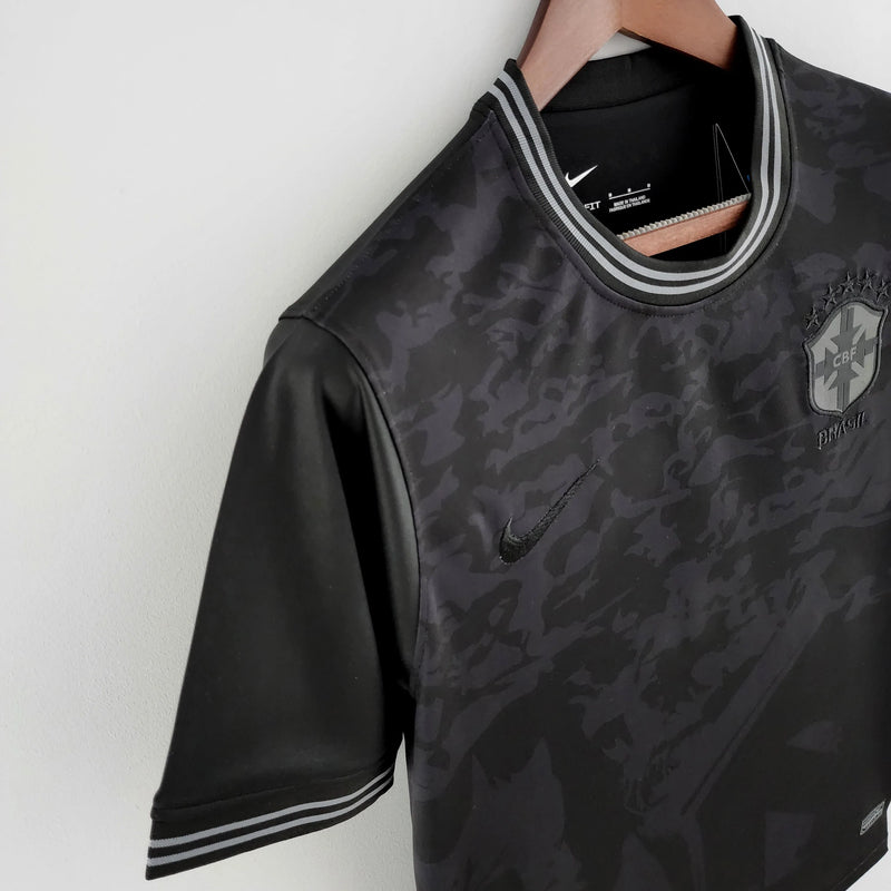 Camisa Seleção Brasil 2022 Nike - Preto - Conceito All Black