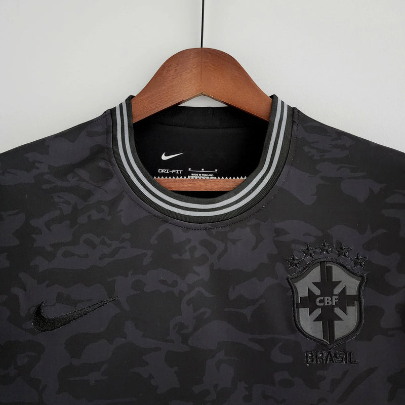 Camisa Seleção Brasil 2022 Nike - Preto - Conceito All Black