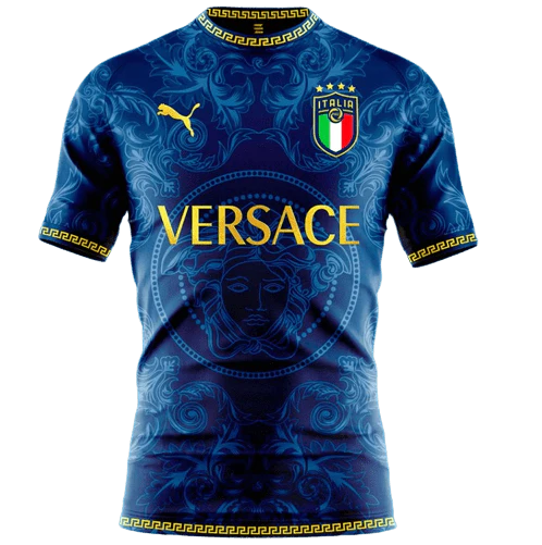 Camisa Seleção Itália x Versace - Puma - Azul