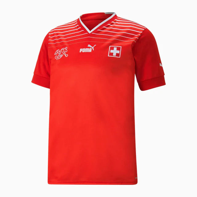 Camisa Seleção Suíça I 2022 Puma - Vermelho