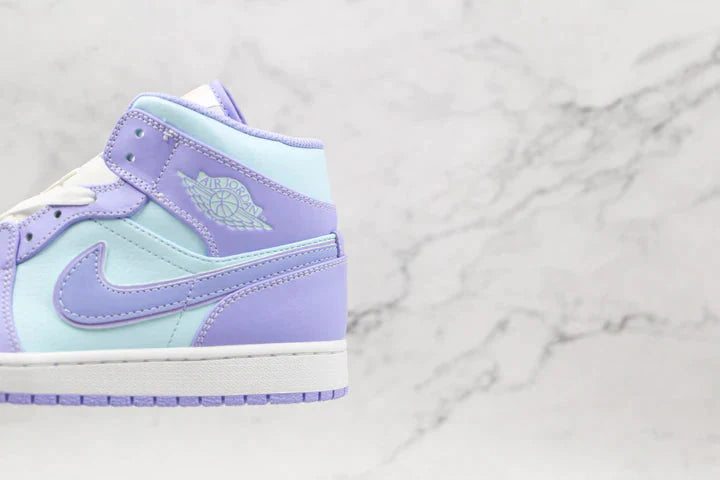 Tênis Nike Air Jordan 1 Mid Purple Aqua