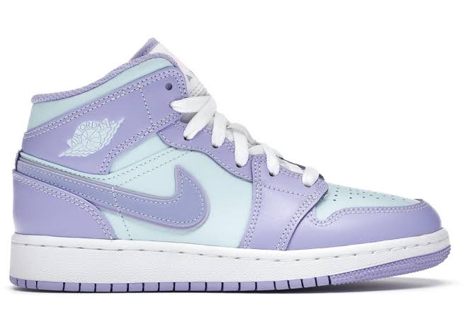 Tênis Nike Air Jordan 1 Mid Purple Aqua