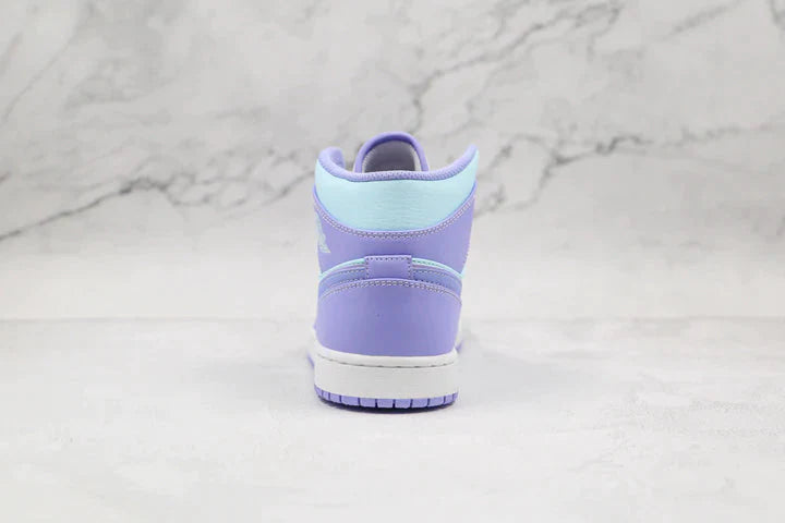 Tênis Nike Air Jordan 1 Mid Purple Aqua