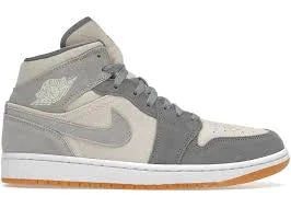 Tênis Nike Air Jordan 1 Mid Se Coconut Milk Particle Grey