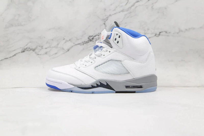 Tênis Nike Air Jordan 5 Retro White Stealth