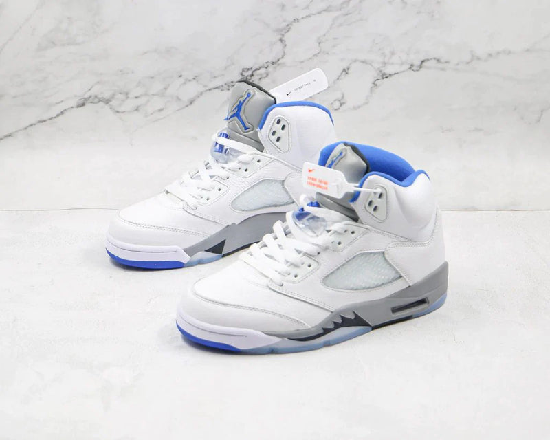 Tênis Nike Air Jordan 5 Retro White Stealth