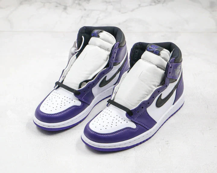 Tênis Nike Air Jordan 1 Retro High Court Purple White