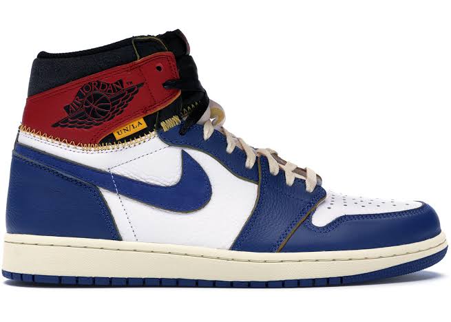 Tênis Nike Air Jordan 1 Retro High Union Los Angeles Blue Toe