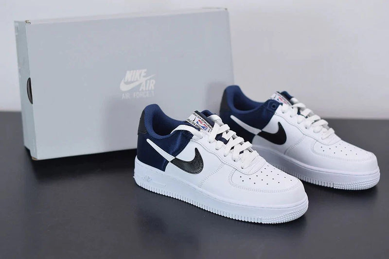 Tênis Nike Air Force 1 Nba City Edition White Navy