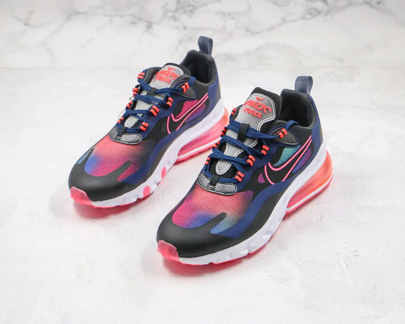 Tênis Nike Air Max 270 React Midnight Navy Hyper Pink