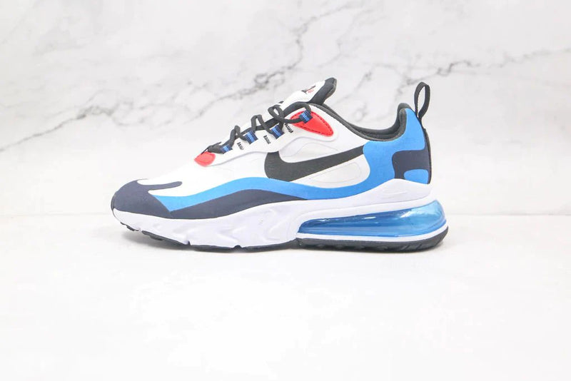 Tênis Nike Air Max 270 React Photo Blue University Red