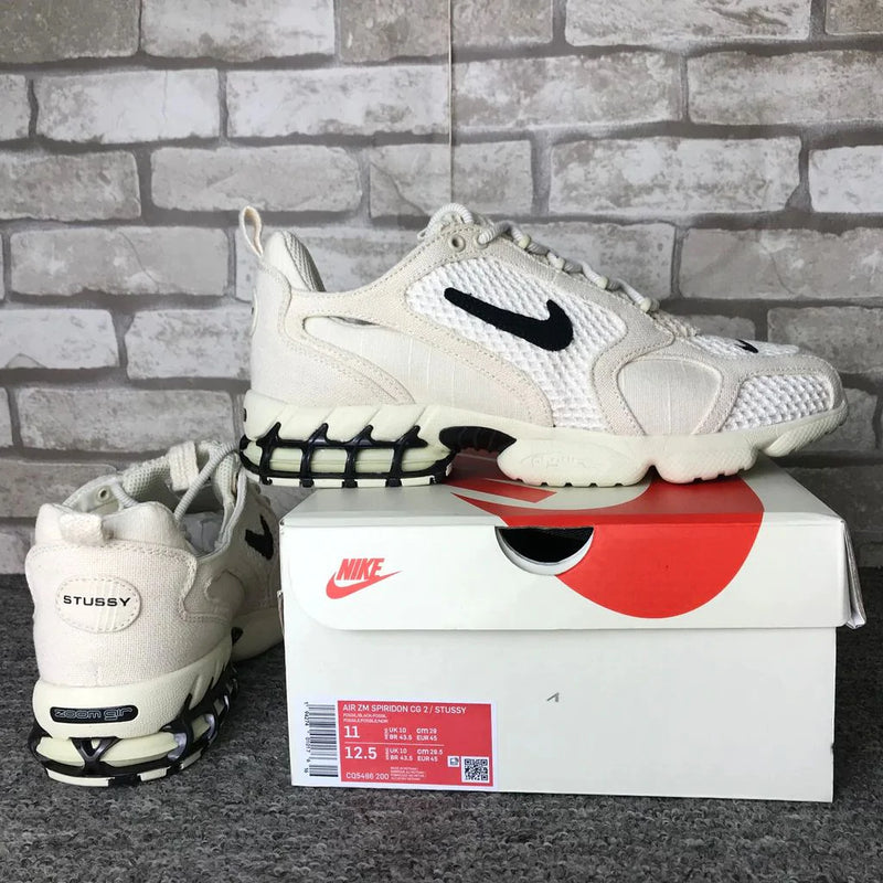 Tênis Nike Air Zoom Spiridon Cage 2 Stussy Fossil