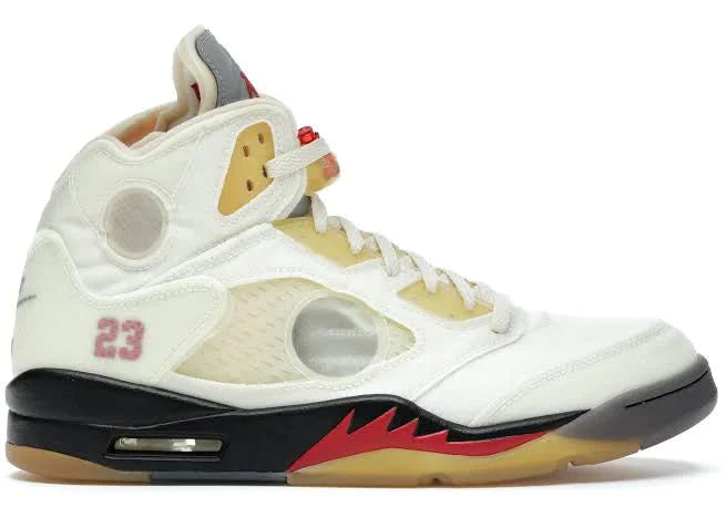 Tênis Nike Air Jordan 5 Retro Off-white Sail