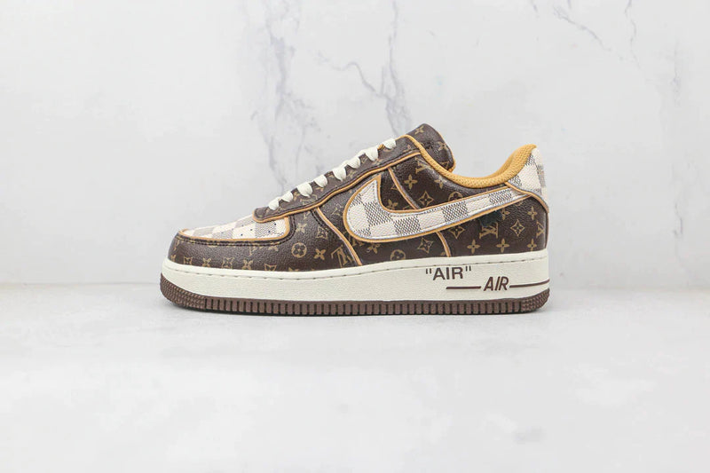 Tênis Air Force 1 Low Louis Vuitton Monogram Brown