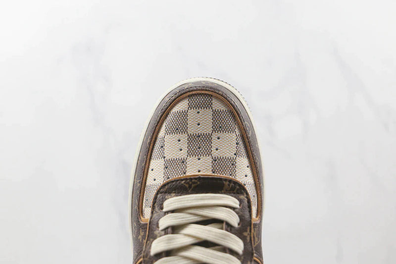 Tênis Air Force 1 Low Louis Vuitton Monogram Brown