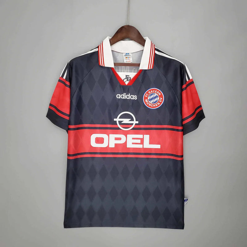 Camisa Bayern Retrô 1997/1999 Preta e Vermelha - Adidas