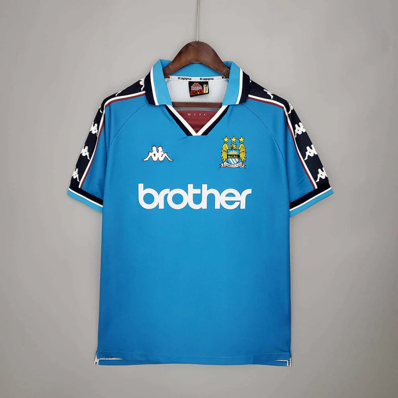 Camisa Manchester City Retrô 1997/1998 Azul - Kappa