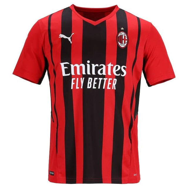 Camisa Milan I 21/22 Puma - Preto e Vermelho