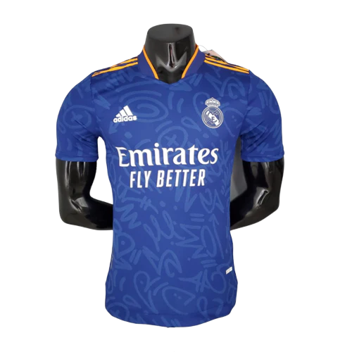 Camisa Real Madrid II 21/22 - Azul - Adidas - Masculino Jogador