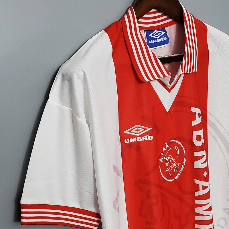 Camisa Ajax Retrô 1995/1996 Vermelha e Branca - Umbro