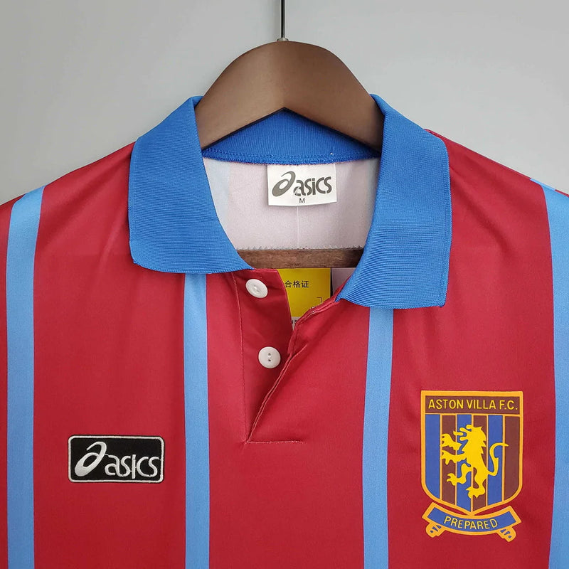 Camisa Aston Villa Retrô 1993/1995 Vermelha - Asics