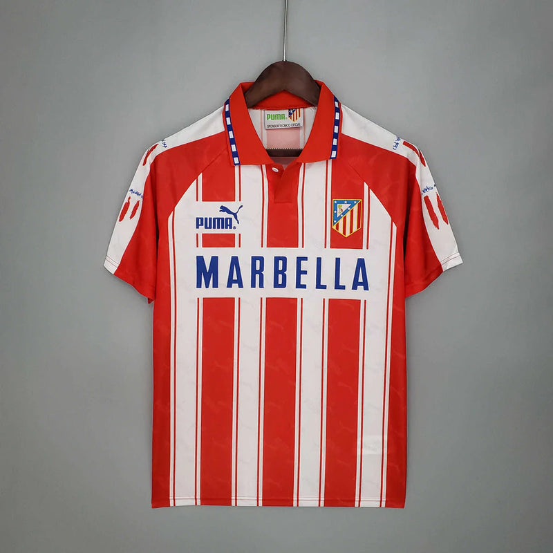 Camisa Atlético de Madrid Retrô 1994/1995 Branca e Vermelha - Puma