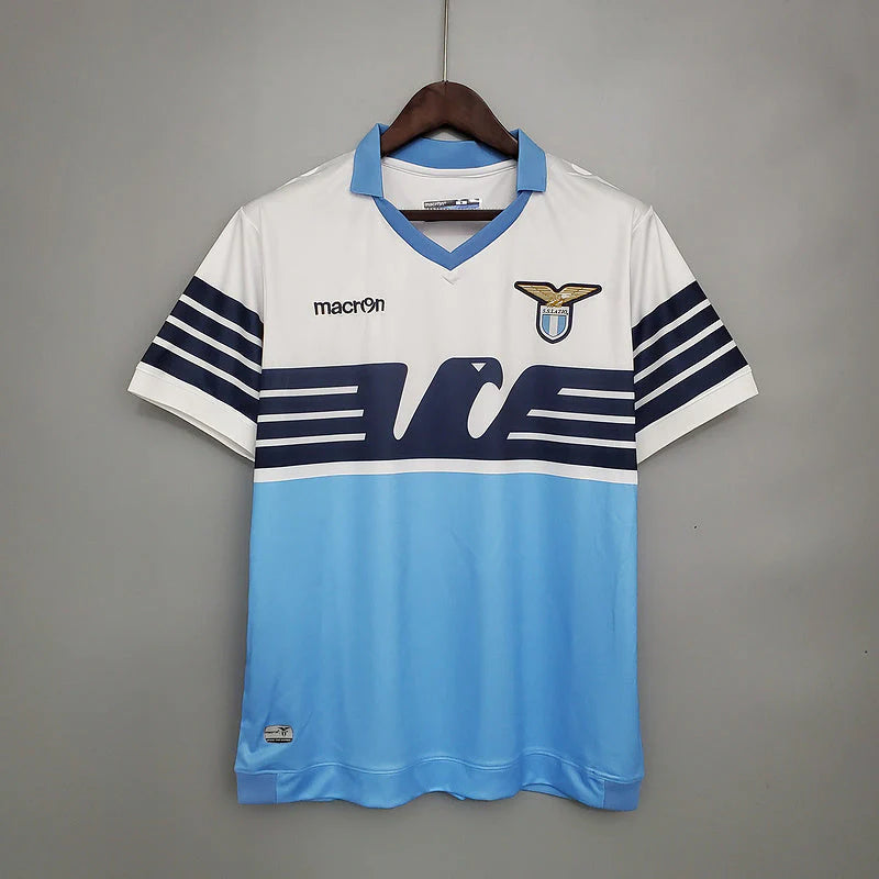 Camisa Lazio Retrô 2014 Azul e Branca - Macron