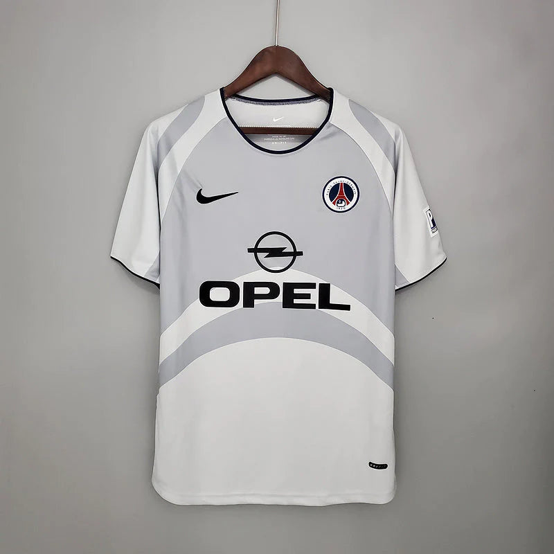 Camisa PSG Retrô 2001/2002 Branca e Cinza - Nike