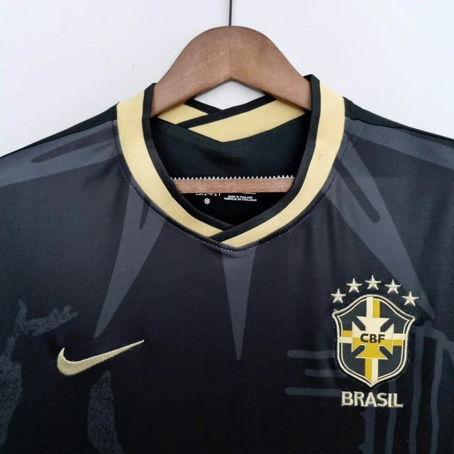 Camisa Seleção Brasil Fourth 2022 Nike - Preto - Conceito Nordeste