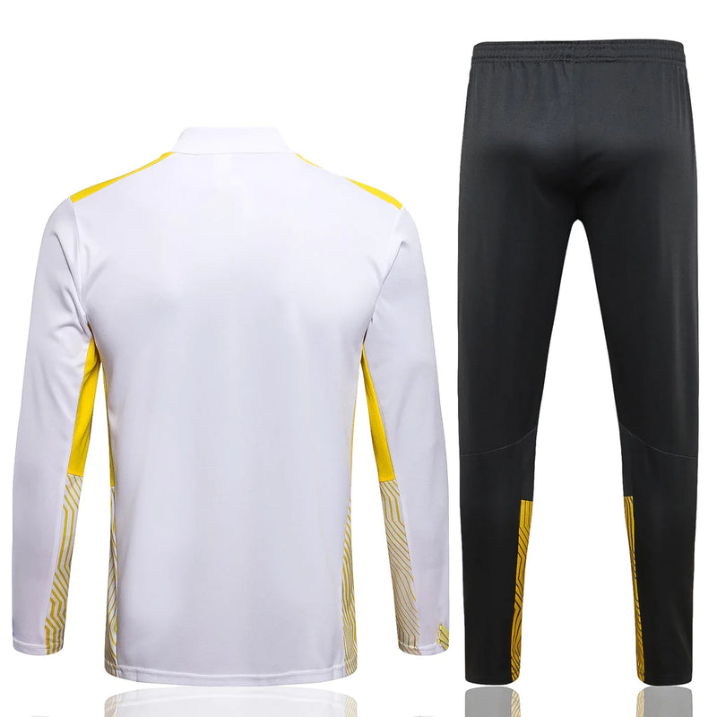 Conjunto Borussia Dortmund 21/22 Branca - Puma - Com Ziper