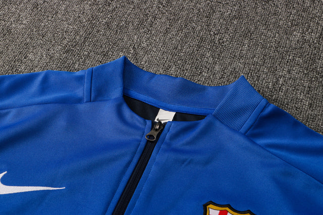 Conjunto Barcelona 21/22 Azul - Nike - Com Fecho