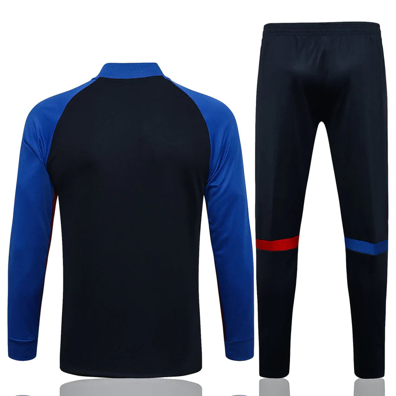 Conjunto Barcelona 21/22 Azul - Nike - Com Fecho