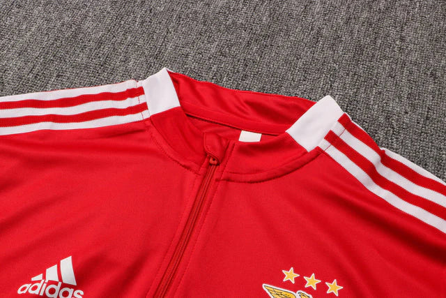 Conjunto Benfica 21/22 Vermelha - Adidas- Com Ziper