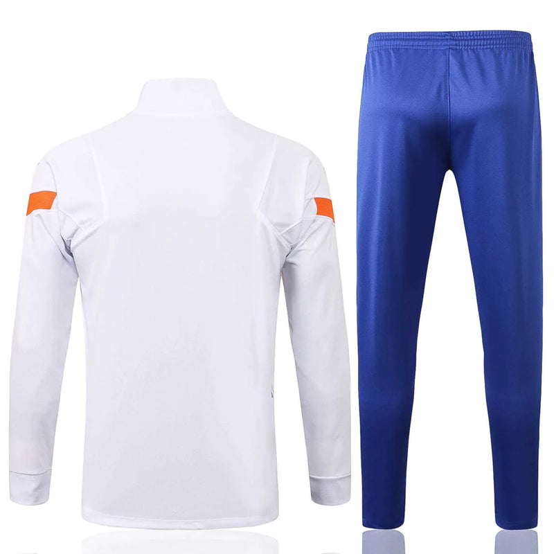 Conjunto Chelsea 21/22 Branco e Azul - Nike - Com Fecho