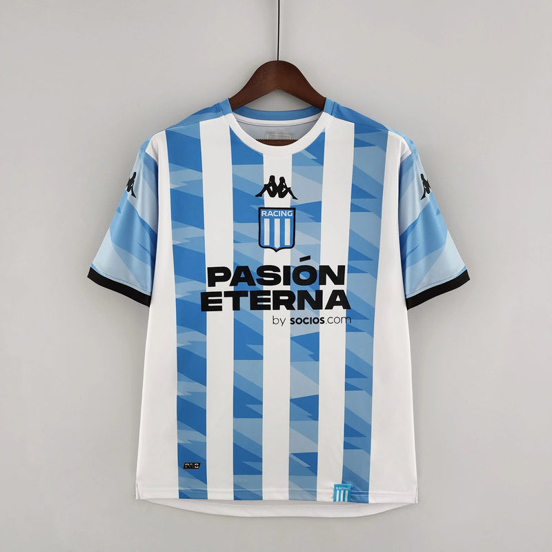 Camisa Racing I 22/23 Kappa - Branco e Azul