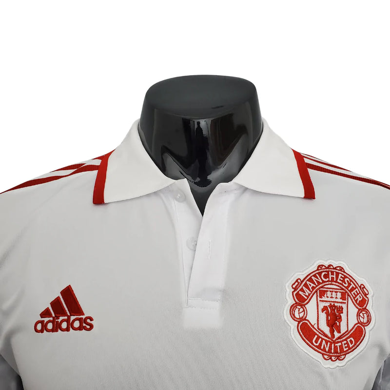 Camisa Polo Manchester United Branca - Masculina