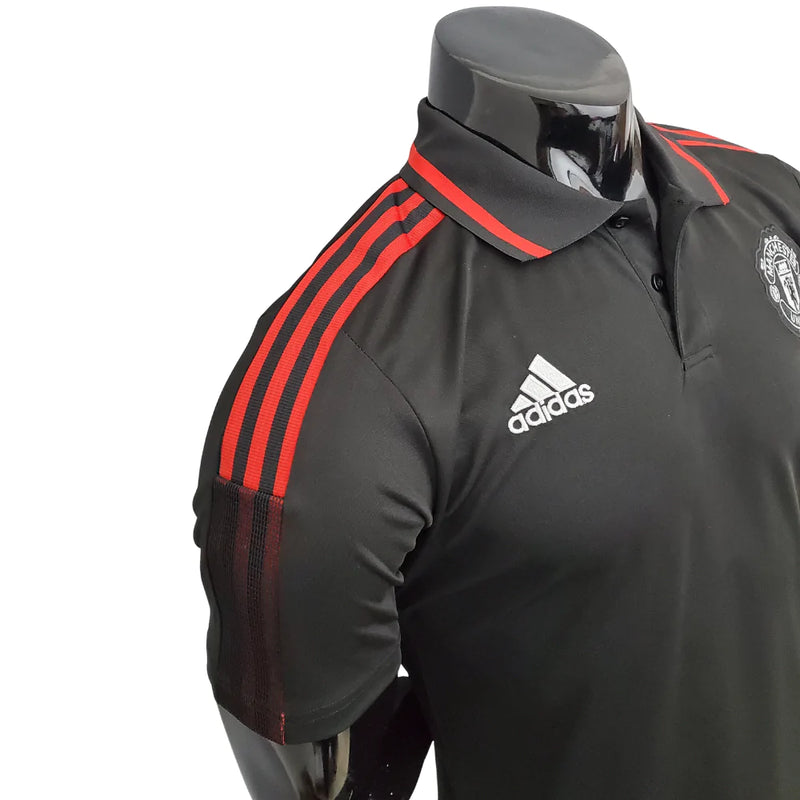 Camisa Polo Manchester United Preta - Masculina