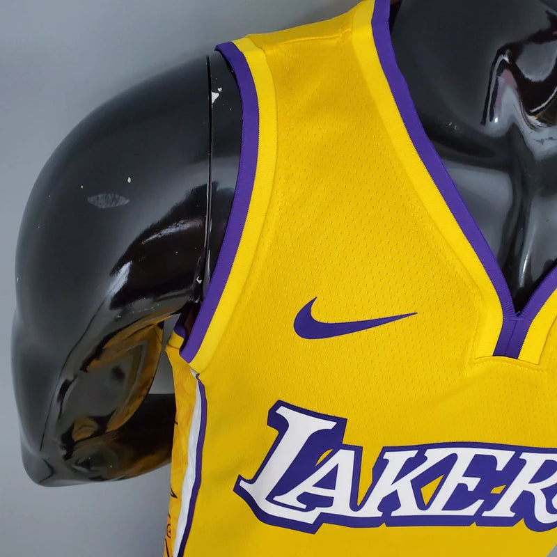 Camisa Basquete NBA Regata Los Angeles Lakers Masculina - Amarela